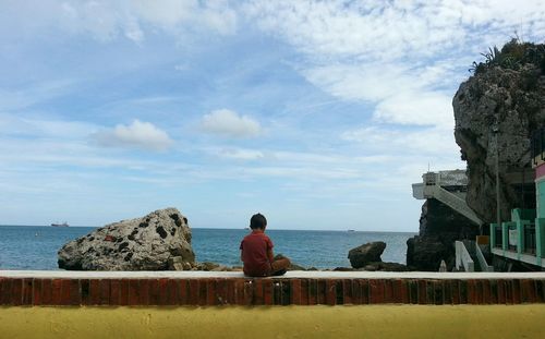 Scenic view of sea against sky