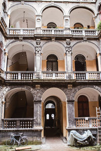 Entrance of historic building