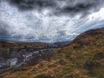 Scenic view of landscape against sky