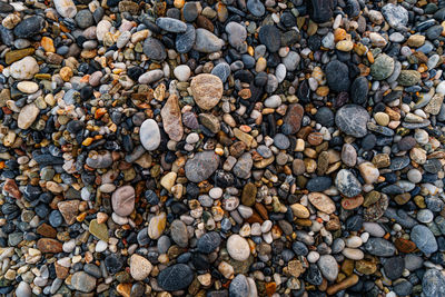 Full frame shot of pebbles