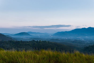 Scenic view of landscape against sky