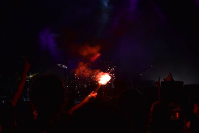 Crowd at music concert