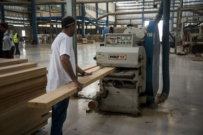 People working in factory