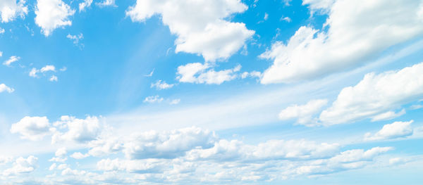 Low angle view of clouds in sky