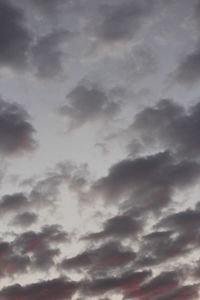 Low angle view of storm clouds in sky