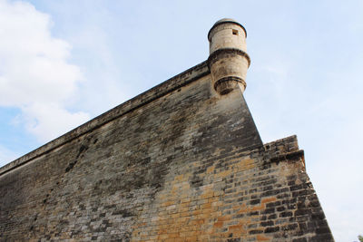 Low angle view of historical building against sky