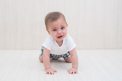 Portrait of cute baby girl