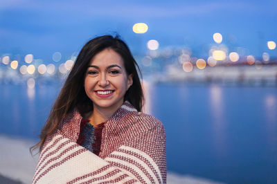 Portrait of a smiling young woman