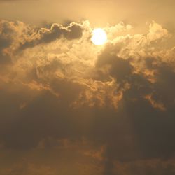 Low angle view of sky during sunset