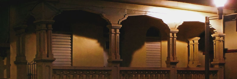 Low angle view of ceiling