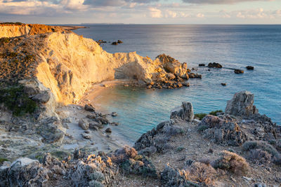 Coastal landscape near kalo nero village in southern crete.