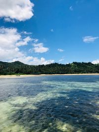 Scenic view of sea against sky
