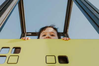 Low angle view of boy