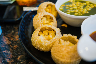 Close-up of food in plate
