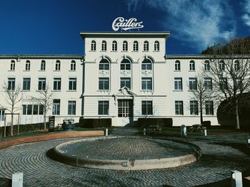 Building against sky in city