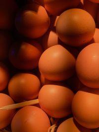 Full frame shot of eggs