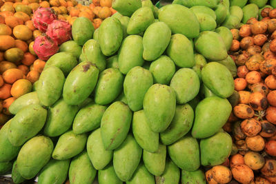 Full frame shot of fruits for sale at market stall