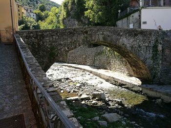 View of old building by canal