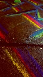 Full frame shot of multi colored wall
