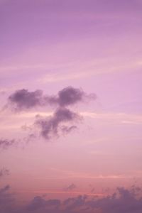 Low angle view of clouds in sky during sunset