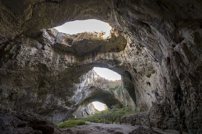 Devetashka cave triple hole in bulgaria