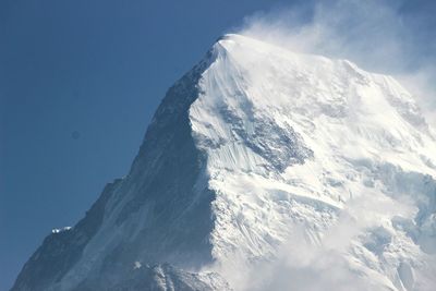 Low angle view of mountain range