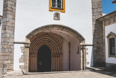 Entrance of historic building