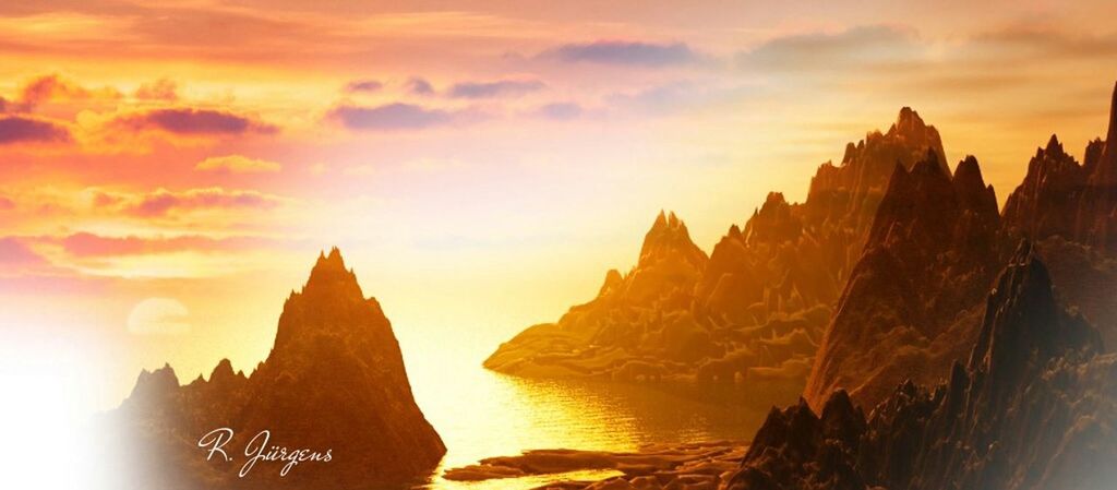 sunset, sky, scenics, tranquility, beauty in nature, tranquil scene, rock formation, rock - object, nature, orange color, cloud - sky, idyllic, sunlight, mountain, travel destinations, physical geography, outdoors, tourism, sun, travel