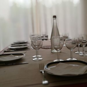 View of setting on table at restaurant