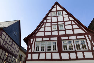 Low angle view of building against sky