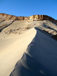 Sand dunes at desert