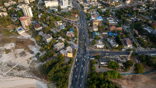 Aerial view of dar es salaam city