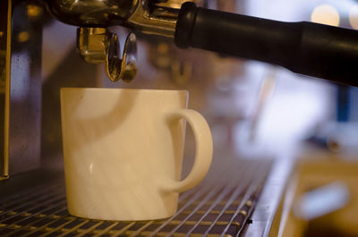 Close-up of coffee cup