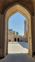 View of historical building against clear sky