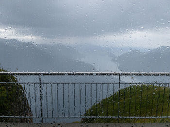 Raindrops on glass window