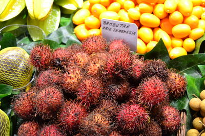 Full frame shot of vegetables for sale