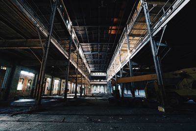 Interior of abandoned building