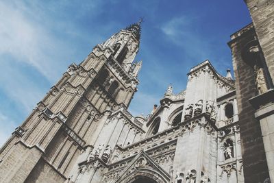 Low angle view of traditional building against sky