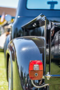 Close-up of vintage car