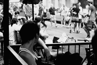 People sitting on floor