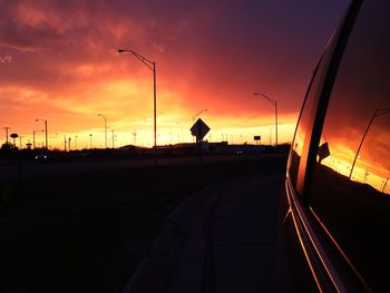 Road at sunset