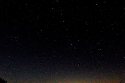 Low angle view of star field at night