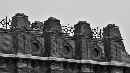 Low angle view of old building