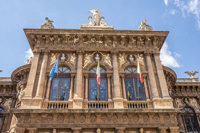 Low angle view of historical building