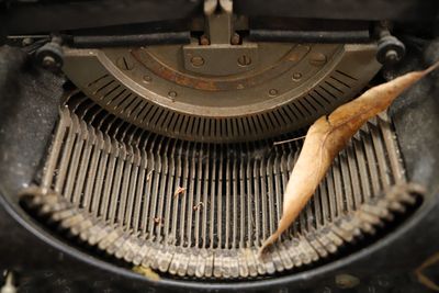 Dirty retro typewriter