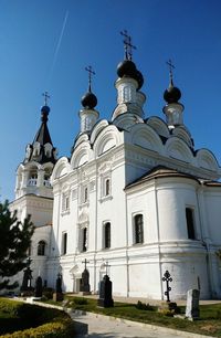 Low angle view of church against sky