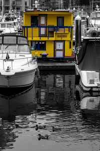 Boats in water