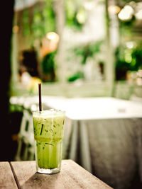 Close-up of drink on table