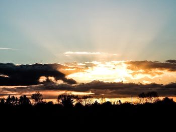 Scenic view of sunset sky