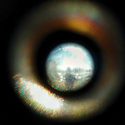 Close-up of illuminated light